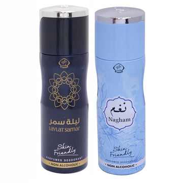 Tayyib Laylat Samar & Nagham Non Alcoholic Deodorant Combo Pack of 2 x 200 ml
